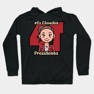 Claudia Sheinbaum caricatura kawaii Hoodie